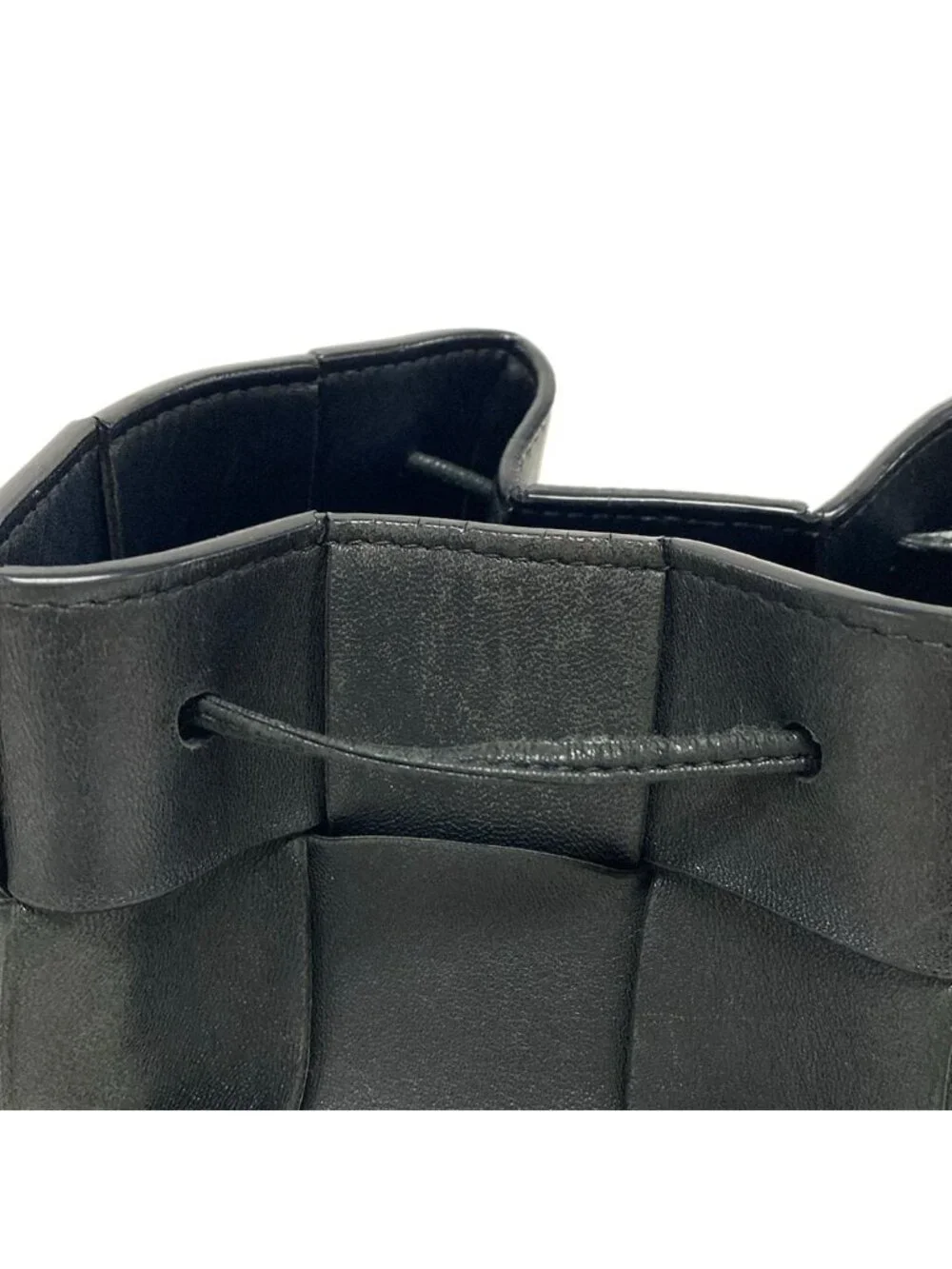 Bottega Veneta Shoulder Bag Cassette Black Leather